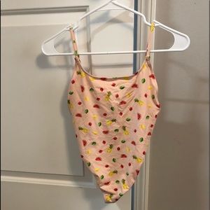 j crew one piece fruit swim suit